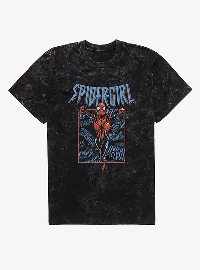 Marvel Spider-Man Spider-Girl Mineral Wash T-Shirt