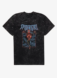Marvel Spider-Man Spider-Girl Mineral Wash T-Shirt