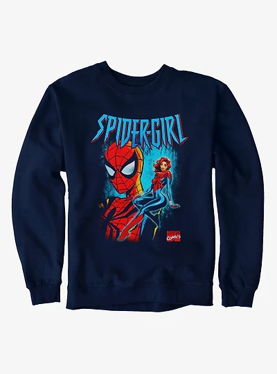 Marvel Spider-Man Spider-Girl Seated And Masked Sweatshirt