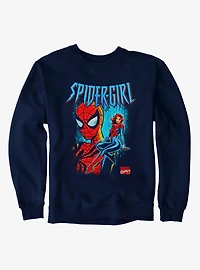 Marvel Spider-Man Spider-Girl Seated And Masked Sweatshirt