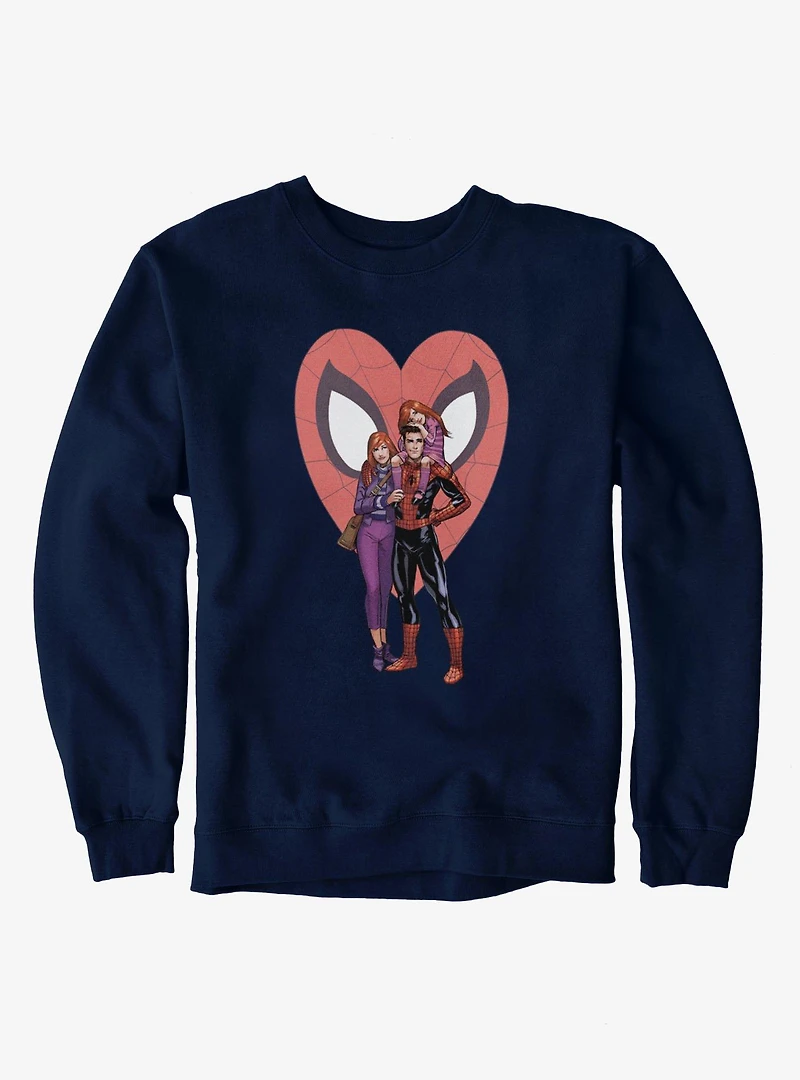 Marvel Spider-Man Spider Family At Heart Sweatshirt