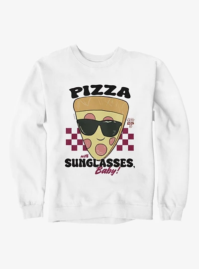 Disney Pixar Toy Story 5 Pizza With Sunglasses Baby Checkered Sweatshirt