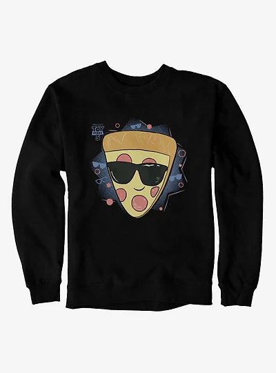 Disney Pixar Toy Story 5 Pizza With Sunglasses Star Icon Sweatshirt