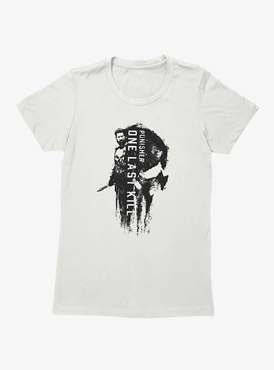 Marvel Punisher Skull By His Side Womens T-Shirt