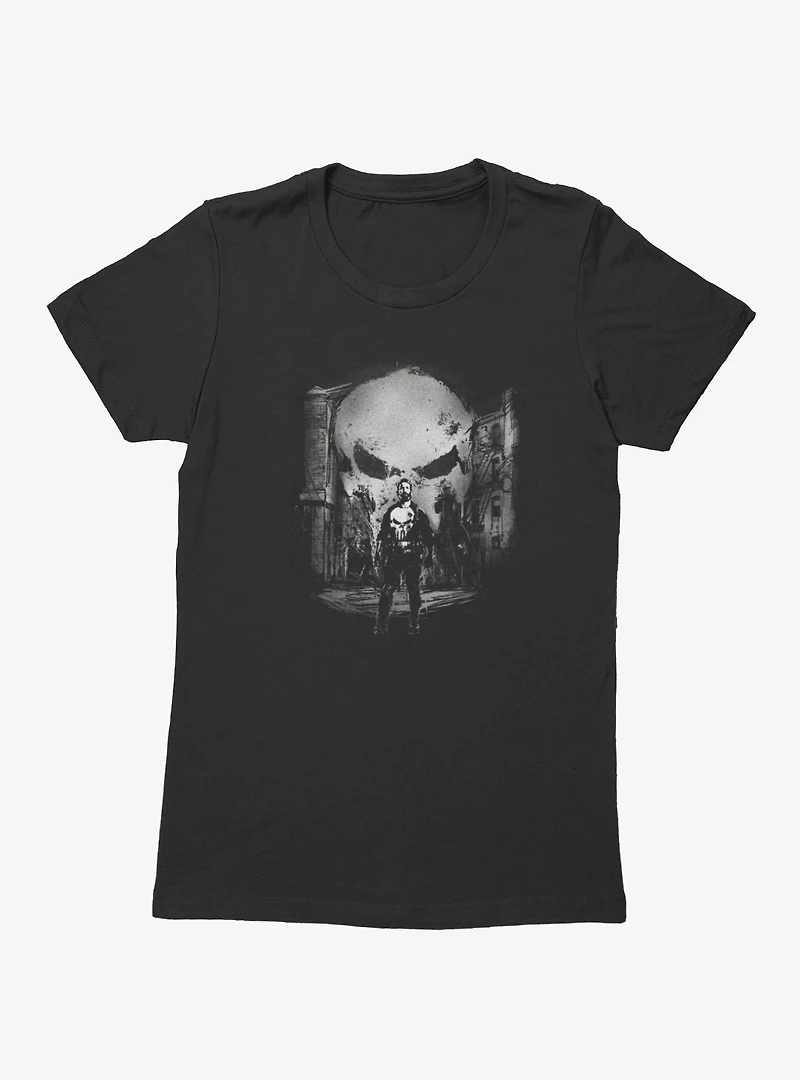 Marvel Punisher City Of Skulls Womens T-Shirt