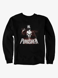 Marvel Punisher Batters Up Splatter On Sweatshirt