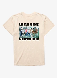 The Sandlot Legends Never Dies Team Photo Mens Mineral Wash T-Shirt