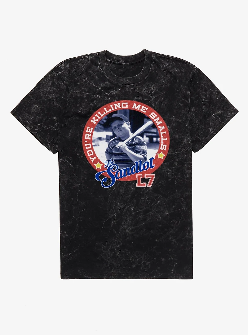 The Sandlot Killin Me Smalls Circle Photo Mens Mineral Wash T-Shirt