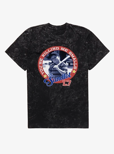 The Sandlot Killin Me Smalls Circle Photo Mens Mineral Wash T-Shirt