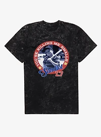 The Sandlot Killin Me Smalls Circle Photo Mens Mineral Wash T-Shirt