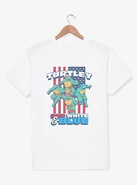 Teenage Mutant Ninja Turtles Turtley America Red White & Blue T-Shirt