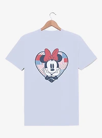 Disney Minnie Mouse USA Patchwork Heart T-Shirt