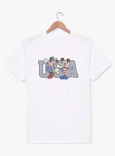 Disney Mickey Mouse & Minnie USA Duo T-Shirt