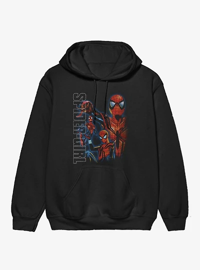 Marvel Spider-Man Spider-Girl Strike A Pose Montage Hoodie