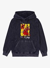 Marvel Comics Retro Hand On The Daredevil Ransom Letters Mineral Wash Hoodie