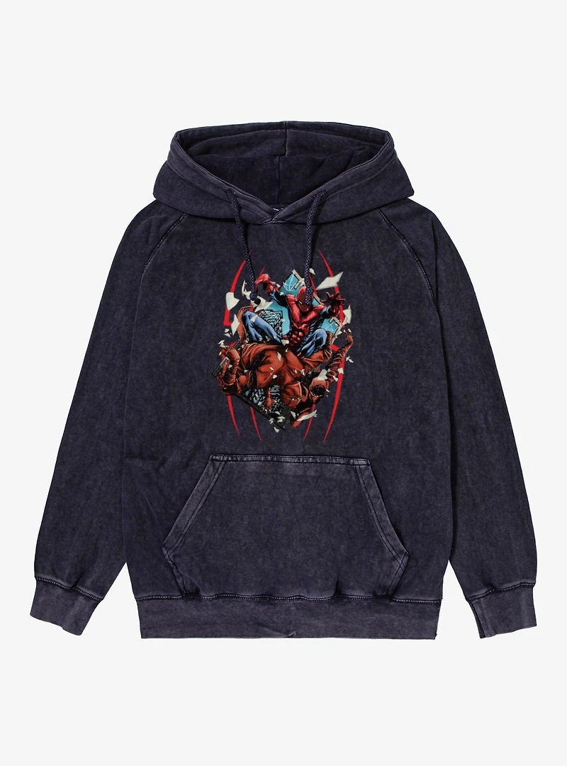 Marvel Spider-Man Hand Through Window Mineral Wash Hoodie