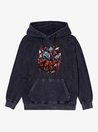 Marvel Spider-Man Hand Through Window Mineral Wash Hoodie