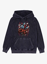 Marvel Spider-Man Hand Through Window Mineral Wash Hoodie