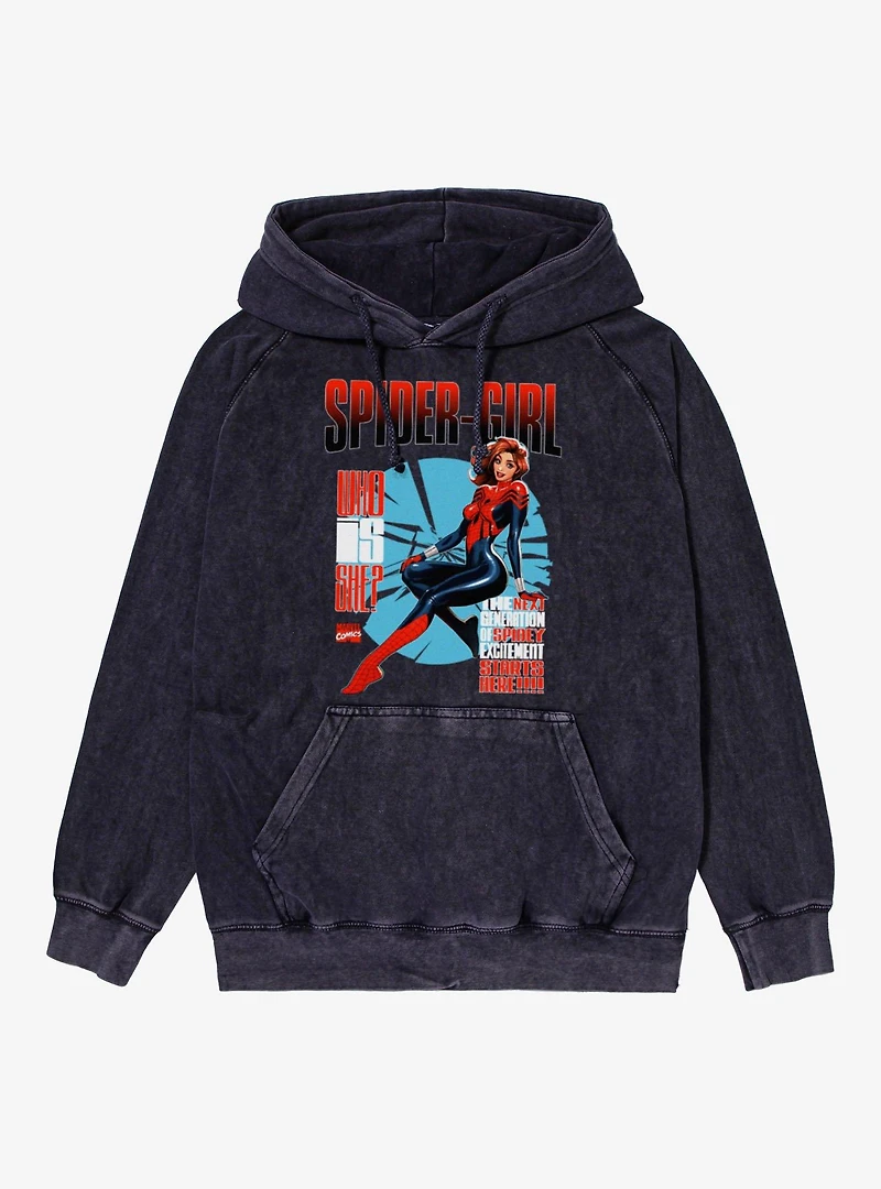 Marvel Spider-Man Who Is Spider-Girl Next Generation Mineral Wash Hoodie