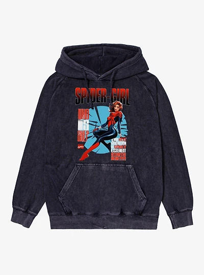 Marvel Spider-Man Who Is Spider-Girl Next Generation Mineral Wash Hoodie