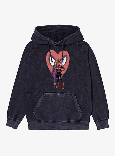 Marvel Spider-Man Spider Family At Heart Mineral Wash Hoodie