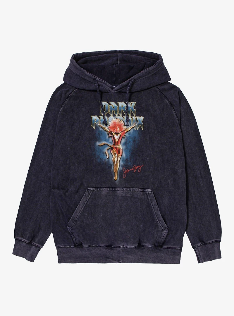 Marvel X-Men Dark Phoenix Ascending Jean Grey Mineral Wash Hoodie