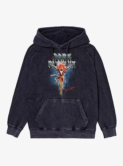 Marvel X-Men Dark Phoenix Ascending Jean Grey Mineral Wash Hoodie