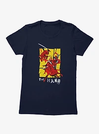 Marvel Comics Retro Hand On The Daredevil Ransom Letters Womens T-Shirt
