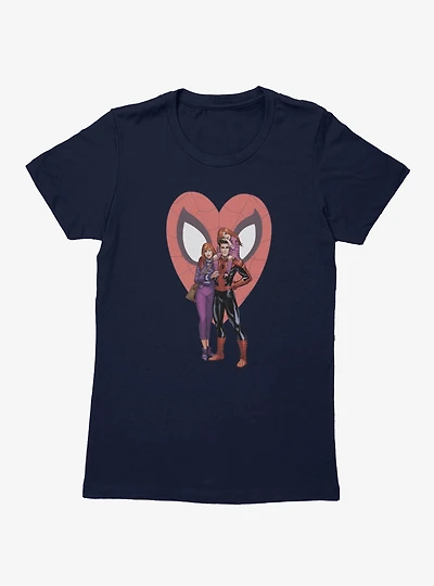 Marvel Spider-Man Spider Family At Heart Womens T-Shirt