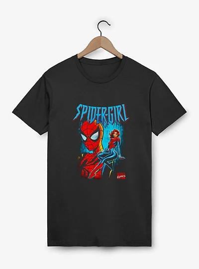 Marvel Spider-Man Spider-Girl Seated And Masked T-Shirt