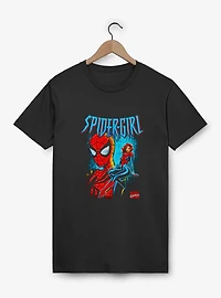 Marvel Spider-Man Spider-Girl Seated And Masked T-Shirt