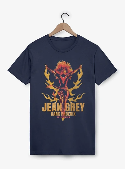 Marvel X-Men Jean Grey Dark Phoenix Orange And Red Flames T-Shirt