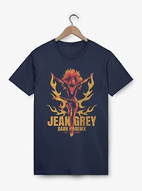 Marvel X-Men Jean Grey Dark Phoenix Orange And Red Flames T-Shirt