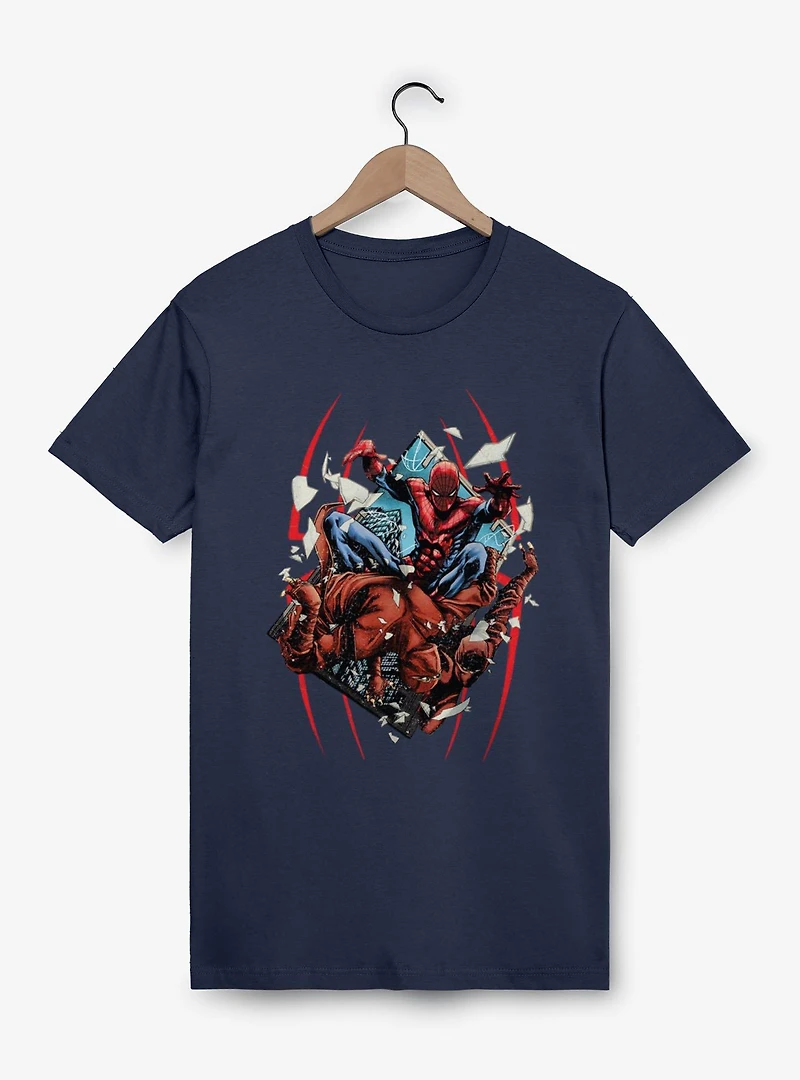 Marvel Spider-Man Hand Through Window T-Shirt