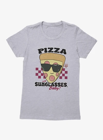 Disney Pixar Toy Story 5 Pizza With Sunglasses Baby Checkered Womens T-Shirt
