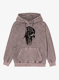 Marvel Punisher Skull By His Side Mineral Wash Hoodie