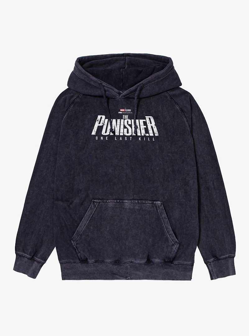Marvel Punisher Show Logo Mineral Wash Hoodie