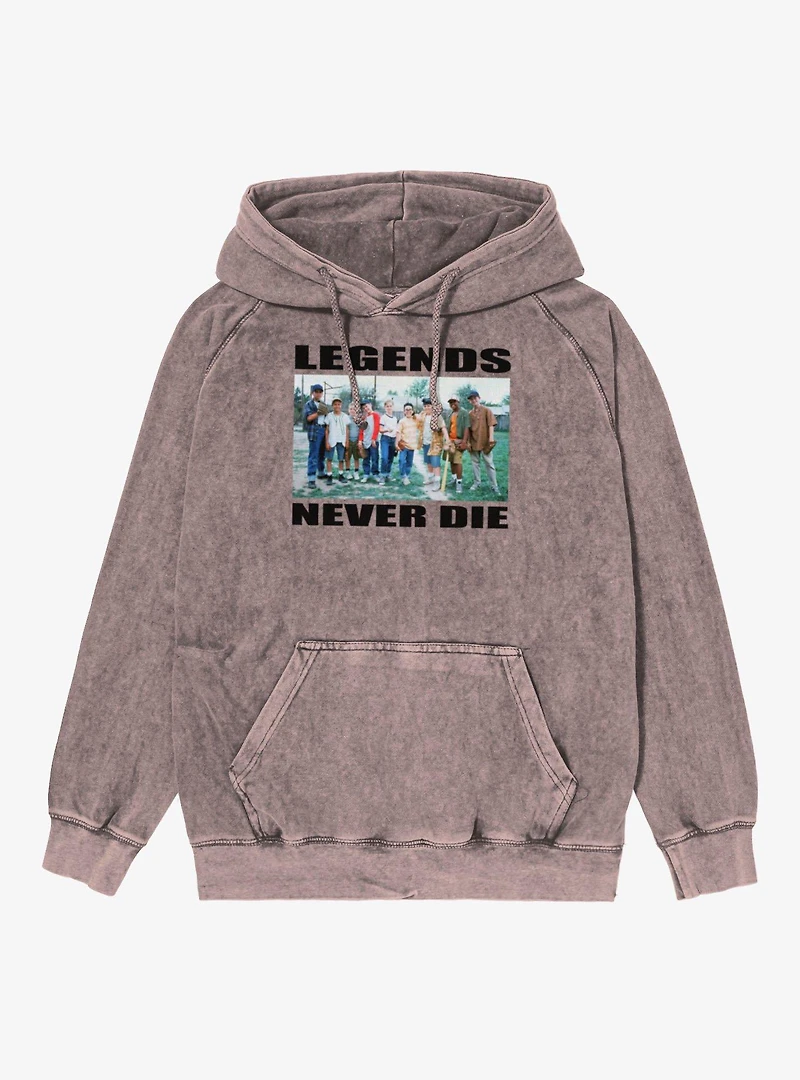 The Sandlot Legends Never Dies Team Photo Mens Mineral Wash Hoodie
