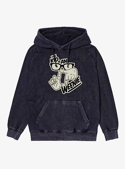 The Sandlot Kid Is An L7 Weenie Hand Signs Mens Mineral Wash Hoodie