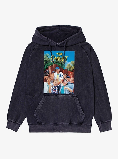 The Sandlot Classic Movie Poster Mens Mineral Wash Hoodie