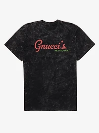Marvel Punisher Gnuccis Restaurant Logo Mineral Wash T-Shirt