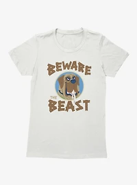 The Sandlot Beware Beast Drooling Dog Cartoon Womens T-Shirt