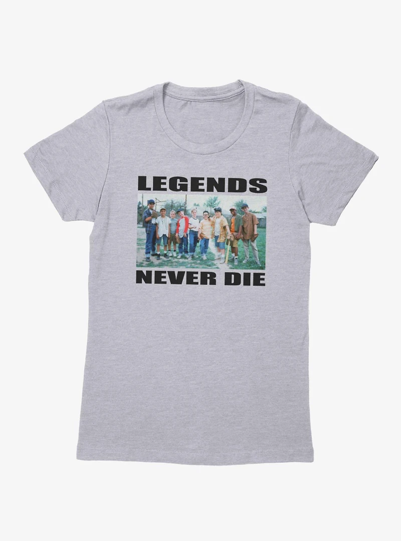 The Sandlot Legends Never Dies Team Photo Womens T-Shirt