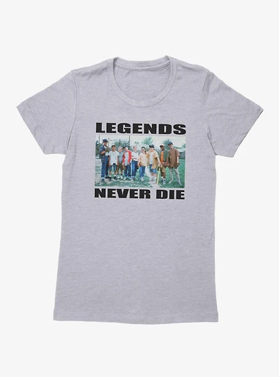 The Sandlot Legends Never Dies Team Photo Womens T-Shirt