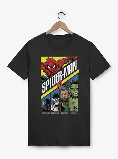 Marvel Spider-Man Brand New Day Vs Tarantula Boomerang Scorpion Hulk T-Shirt