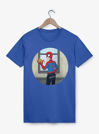 Marvel Spider-Man Brand New Day Studded Sweats Spidey With Pizza T-Shirt