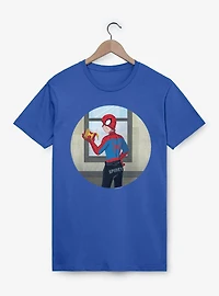 Marvel Spider-Man Brand New Day Studded Sweats Spidey With Pizza T-Shirt