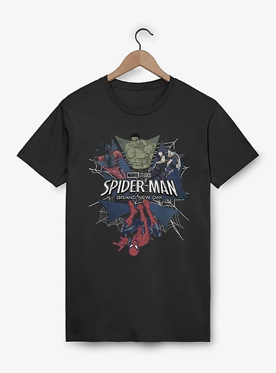 Marvel Spider-Man Brand New Day Web Of Enemies Tarantula Boomerang Hulk T-Shirt
