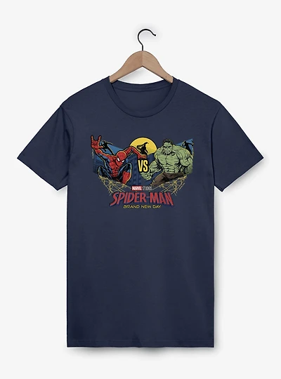 Marvel Spider-Man Brand New Day Vs Hulk Moonlit Fight T-Shirt