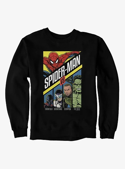 Marvel Spider-Man Brand New Day Vs Tarantula Boomerang Scorpion Hulk Sweatshirt